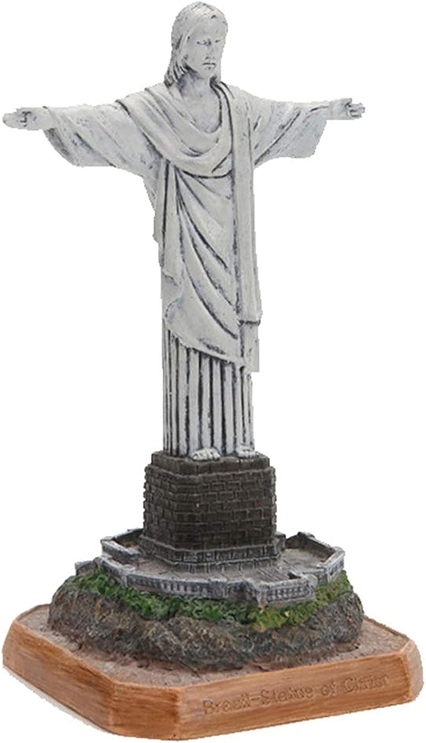 木造彫刻　ブラジル現地購入　全長約40cm Amazon.co.jp: NUNETH建築彫刻、ブラジルの救世主キリスト像置物、樹脂